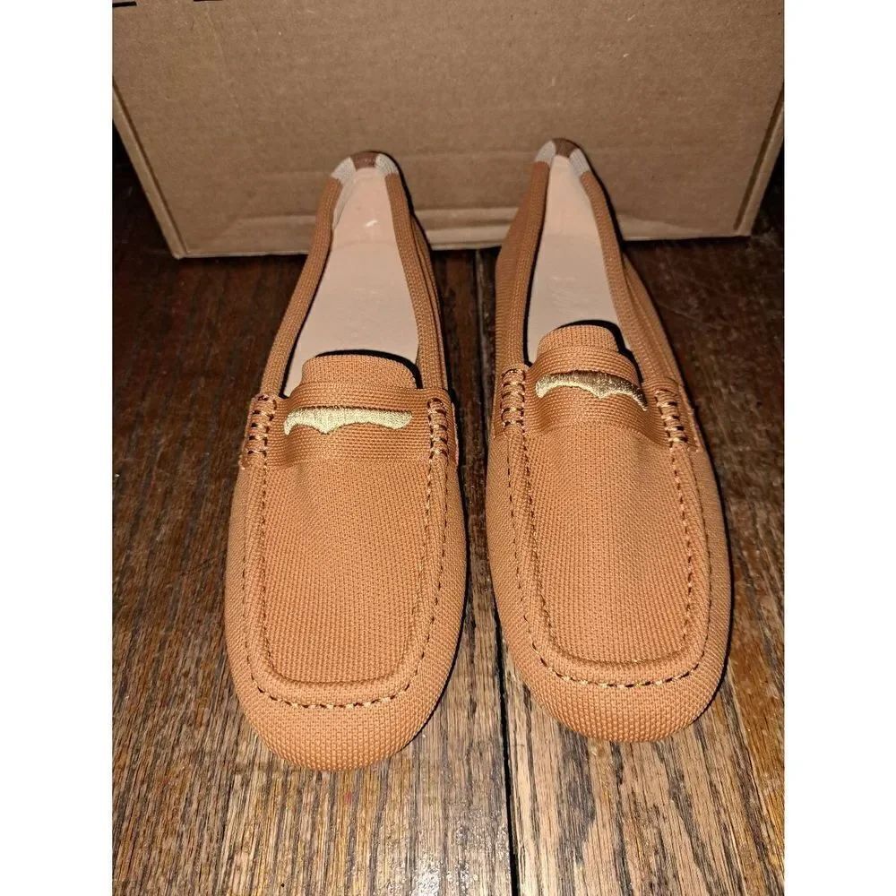 New Size 10-10.5 Brown Slip On Loafers Casual Shoes Comfortable - Picture 2 of 4